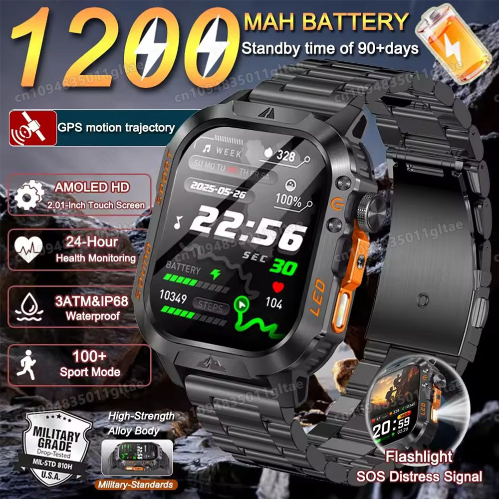 Outdoor Power Hours - Jam Tangan Pintar Militer Baru 2026