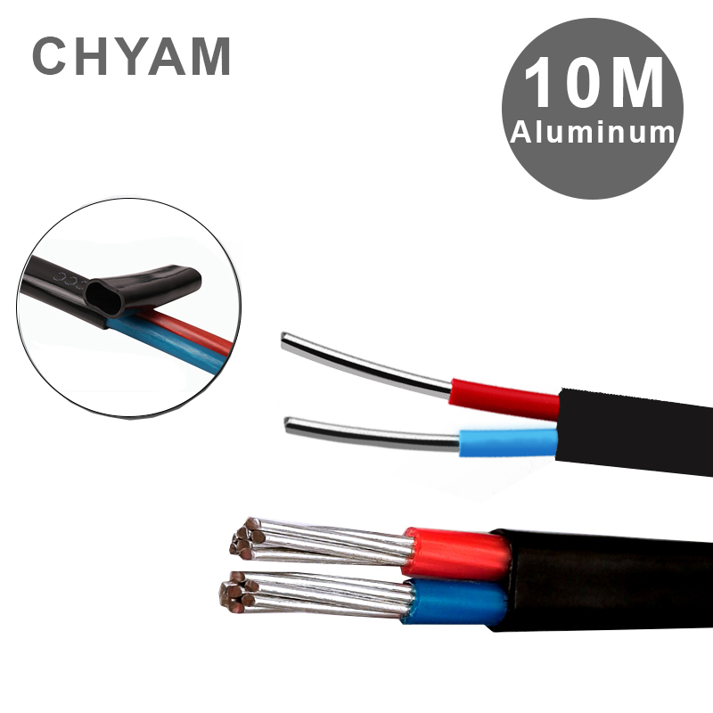 Outdoor Power Line Cover - Kawat aluminium 10 meter penutup hitam