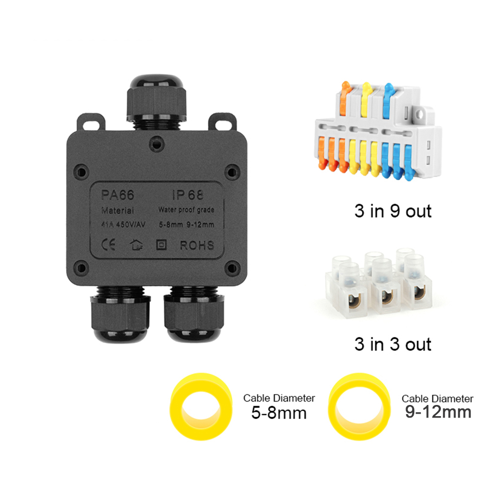 IP68 kotak sambungan tahan air - Outdoor Power Distribution Box ulasan dan harga