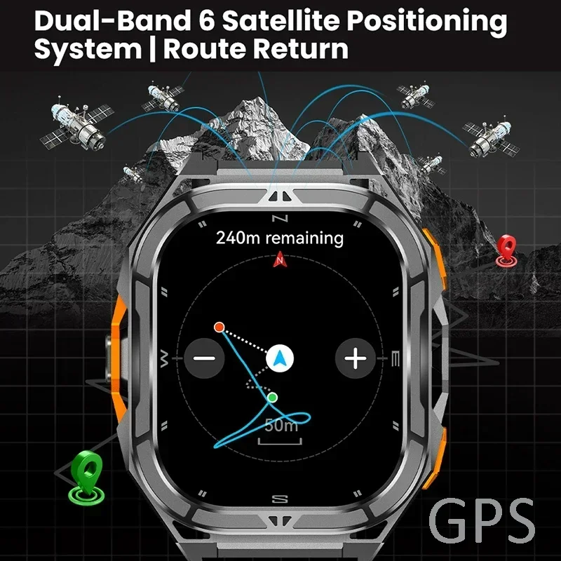 Jam Tangan Pintar AMOLED Mewah - Outdoor Power Hours ulasan dan harga